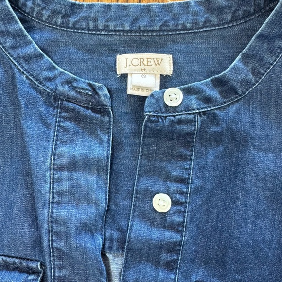 J.Crew Denim knee-length dress/tunic XS - Picture 8 of 10